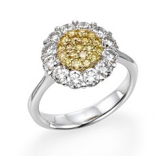 Яркое кольцо с бриллиантами “Sunflower” 